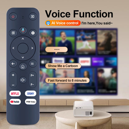 Voice Remote Control For HOMPOW C10,Goiaey C26,Sovboi E30Max Projector