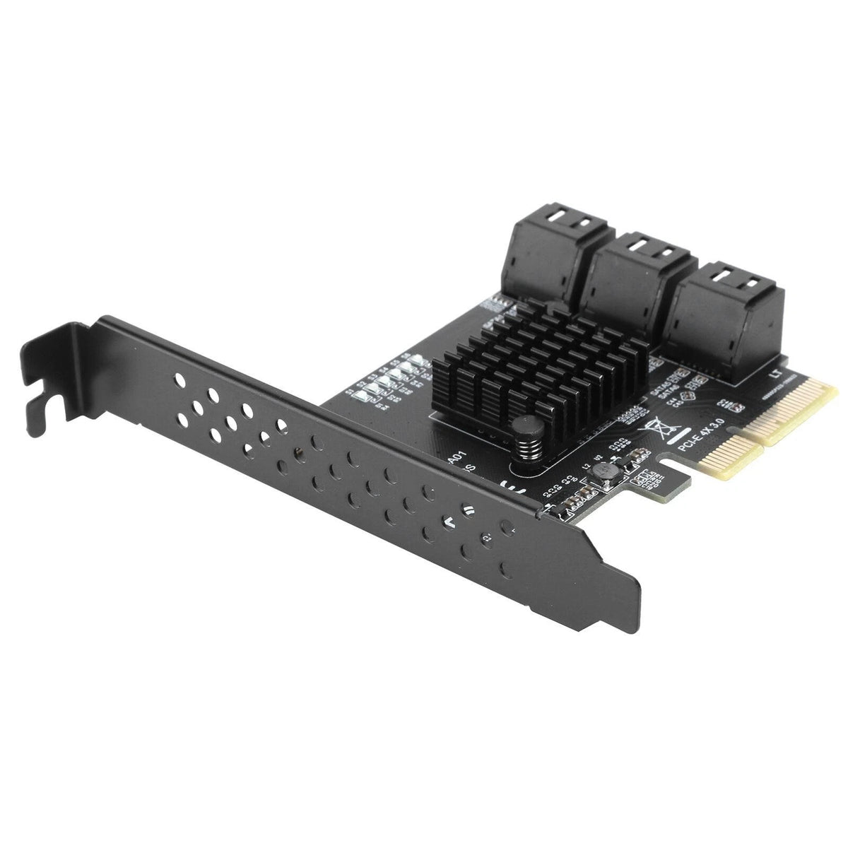 PCI-E To 6 Ports SATA 3.0 Controller Expansion Card Adapter 6Gbps For PC