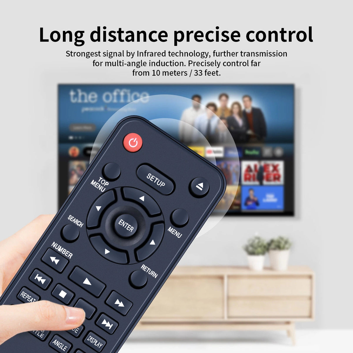 NC087 Remote Control For Sanyo DVD Player FWDP105F FWDP175F