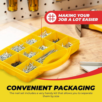 Top Quality Nail Assortment Kit – Over a 1800 Multipurpose a 1800 Nails