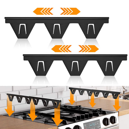 Stove Gap Covers Stainless Steel, Filler Between Stoves and Black