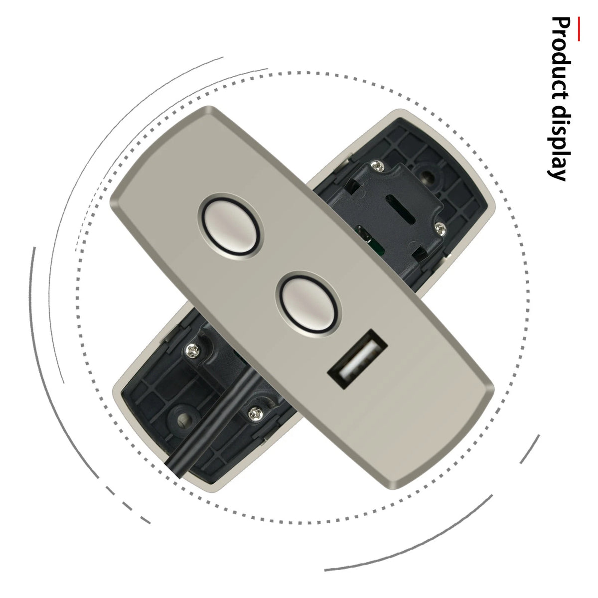 For Okin 2 Button 5 Pin Lift Chair or Power Recliner Hand Control with USB
