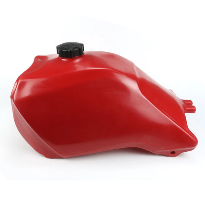 For HONDA TRX300 TRX 300 93-2000 PLASTIC GAS FUEL TANK FOURTRAX RED with petcock