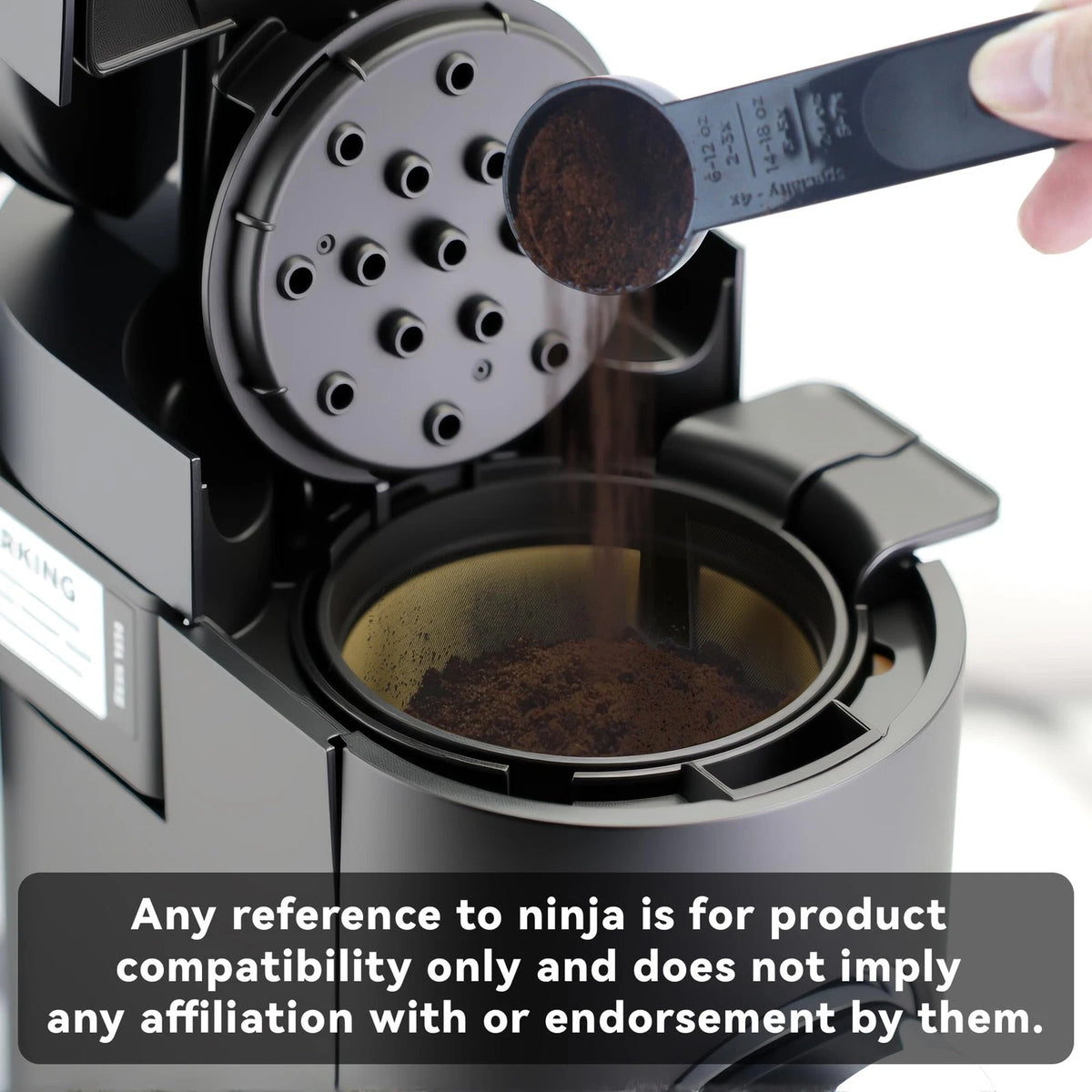 Black Permanent Coffee Filter & 100Pcs Paper Filters Compatible