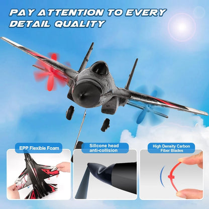 RoofWorld  Upgrade SU27 RC Airplane, Remote Control Black, Black
