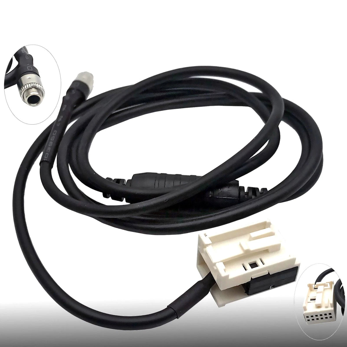 Auto Female AUX Audio Input Adapter Cable Wire For BMW E60/61/65/66/81/83/87/88
