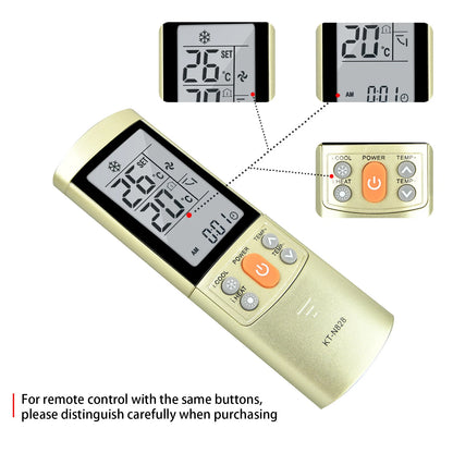 KT-N828 2000 in 1 Universal AC Remote For Toshiba Midea Daikin Air Conditioner