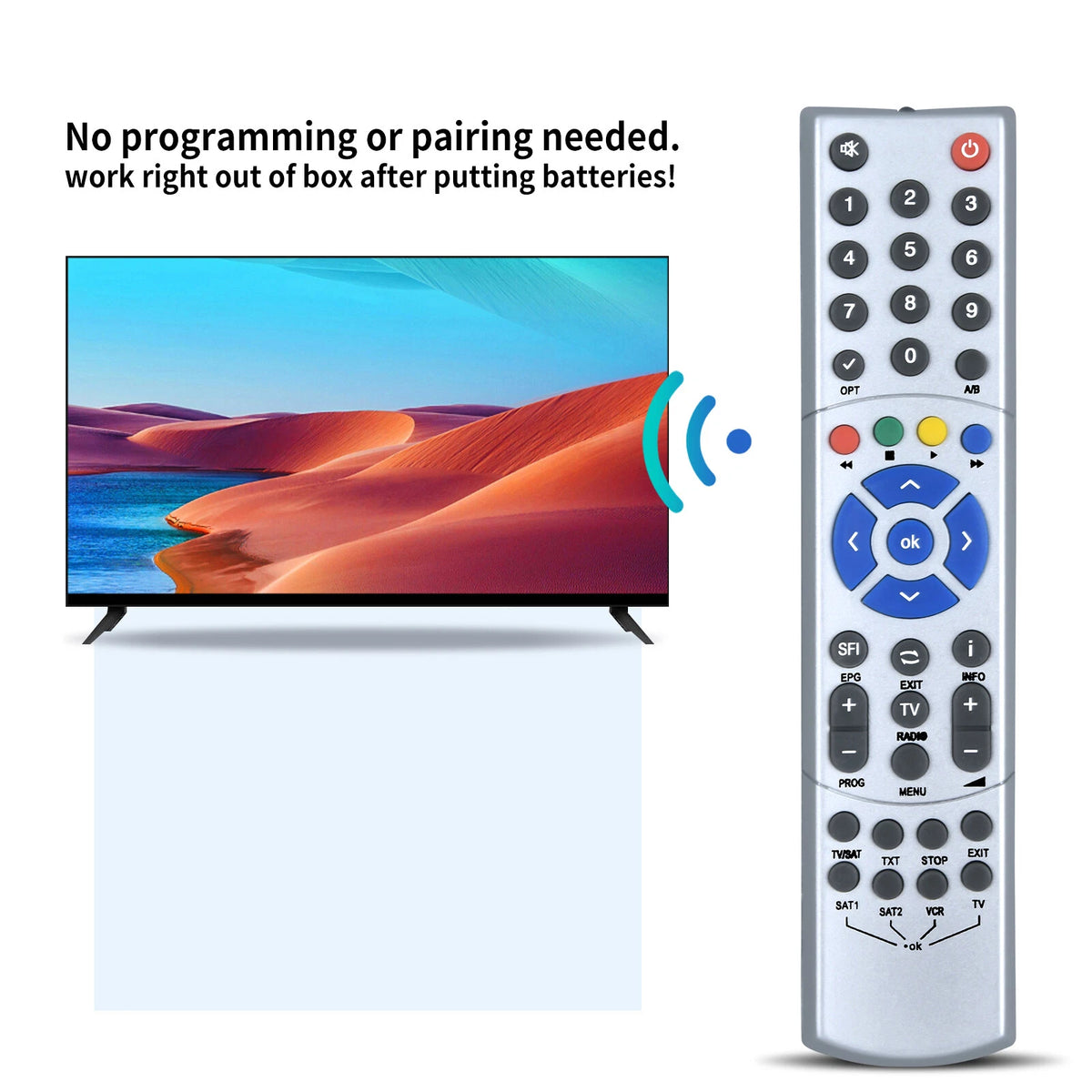 Replacement Remote Control For Technisat 103TS103B