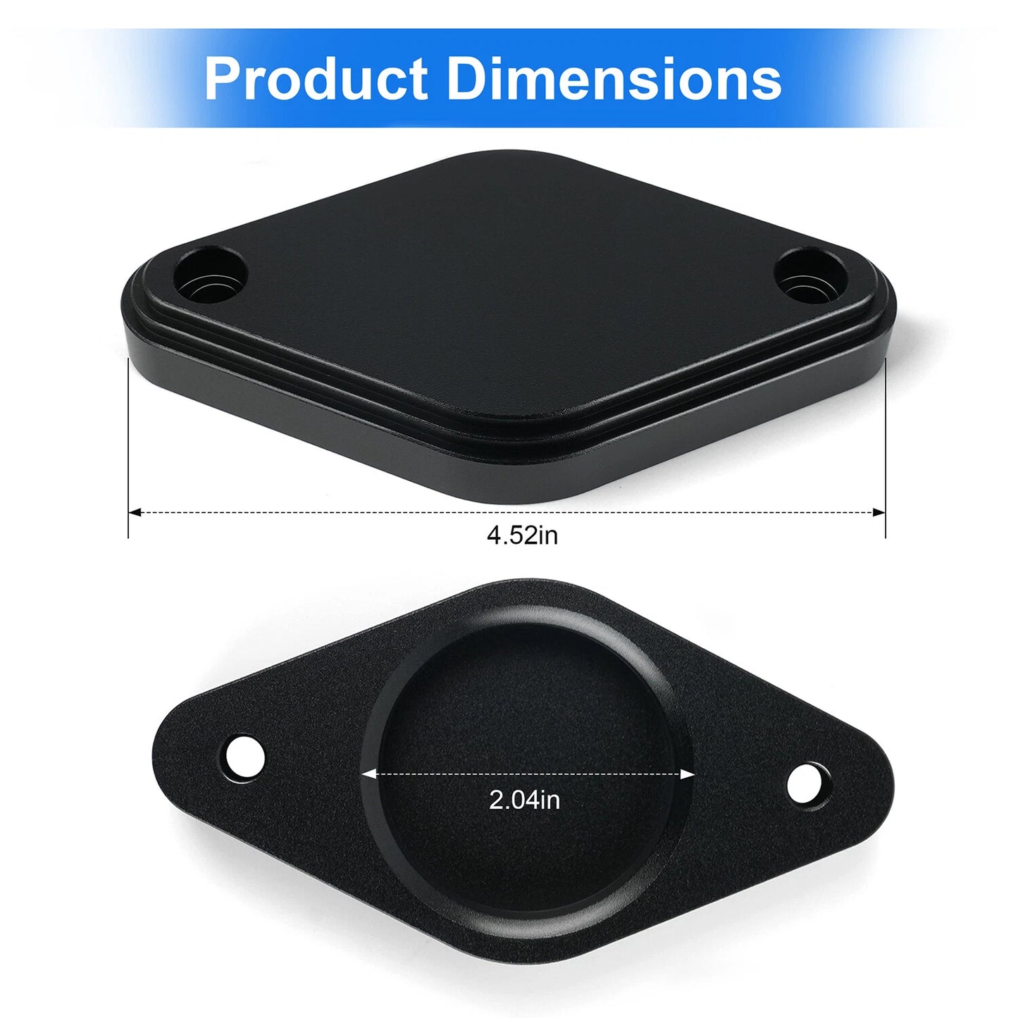 Intake Resonator Cover for Duramax 6.6L LML Diesel Models (2011-2016) Black