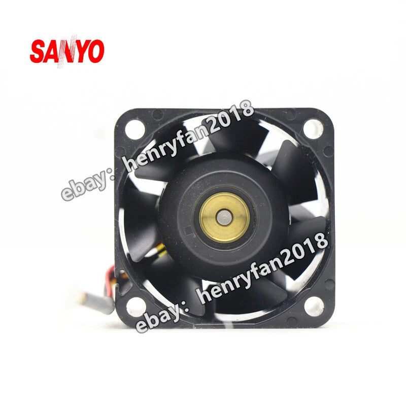 SANYO DENKI 9GV0412P3J08 DC 12V 0.60A 40*40*28MM 4-Pin Server Cooling Fan