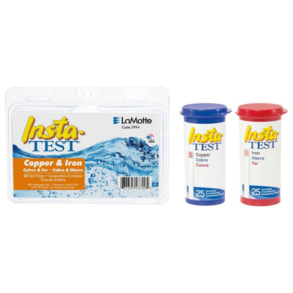 LaMotte 2994 Insta-Test Iron and Copper Multi-Factor Test Strip Kit, 0-5ppm...