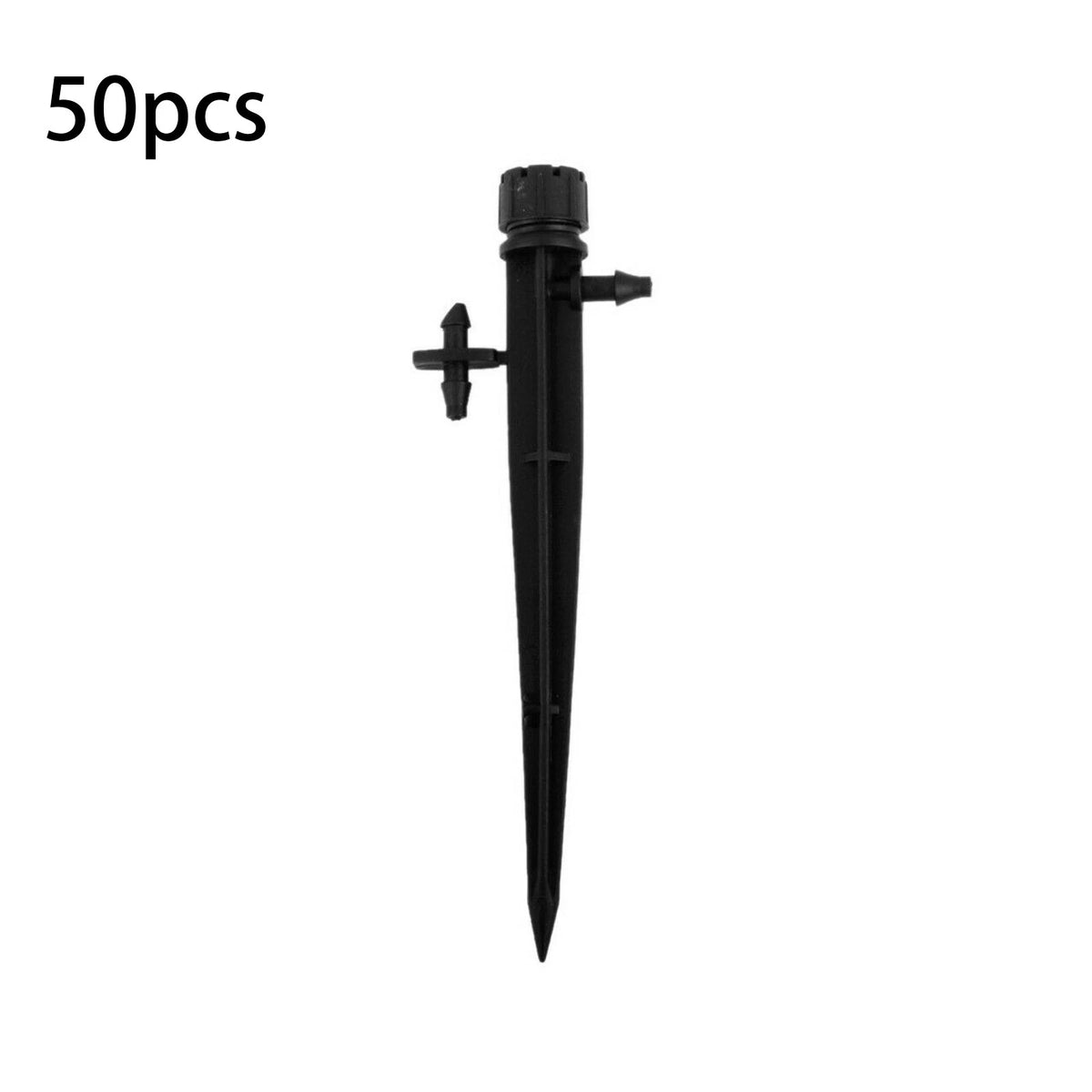 50Pack Adjustable Water Flow Polypropylene Nozzle Stake Drip Sprinklers Garden