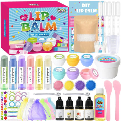 GZDUCK Lip Balm Making Kit- 42Pcs Set for Standard, pink
