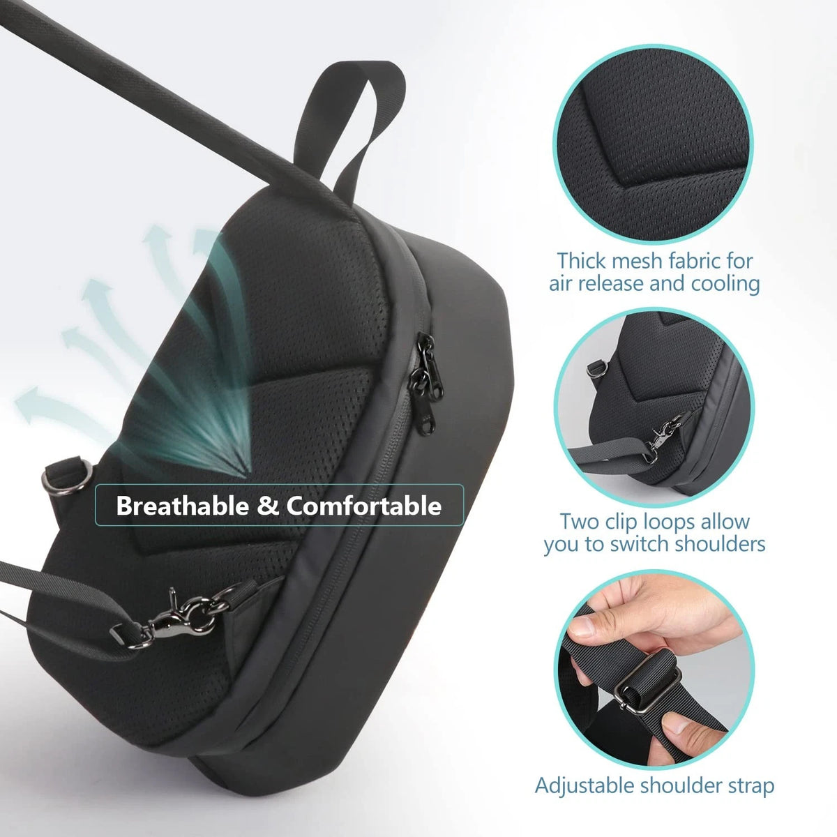 JSVER Carrying Case For DJI Mini Waterproof 9 x 4.7 x 12.6 inches, Black