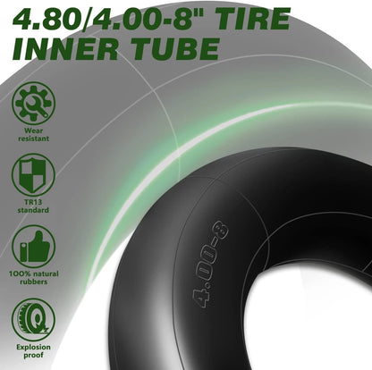 Improvedhand 4.80/4.00-8" Tire Inner Tube Heavy Duty Premium 4.80/4.00-8