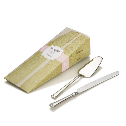 Mikasa Stanton 2-Piece Stainles Steel Cake Set 2-Piece, Silver