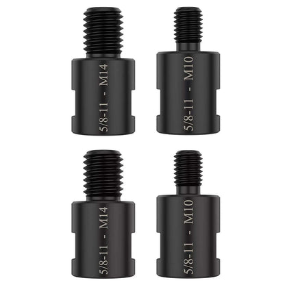 4x Adapter 5/8" 11 Female to M10/M14 Male  for Angle Grinder Electric Drill