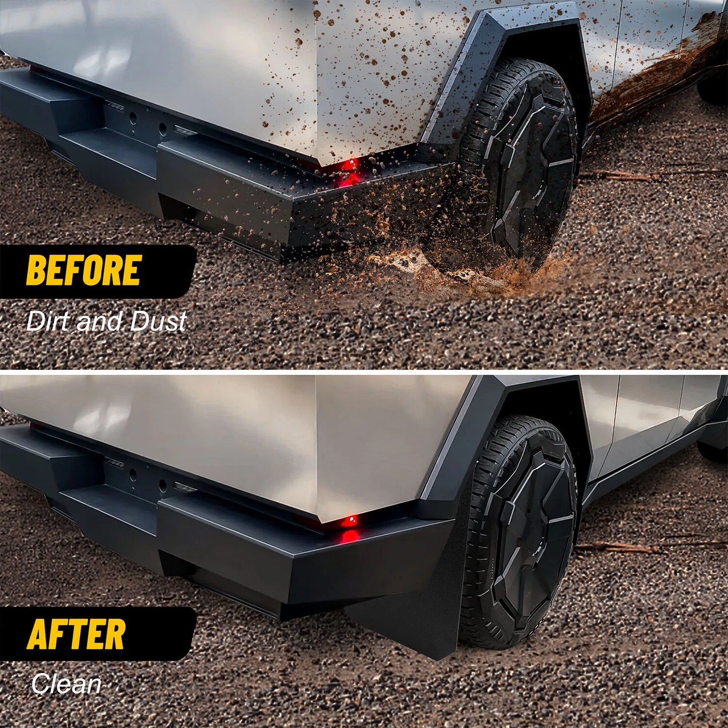4x Mud Flaps Splash Guards For Tesla Cybertruck 2024+ Accessories Front & Rear