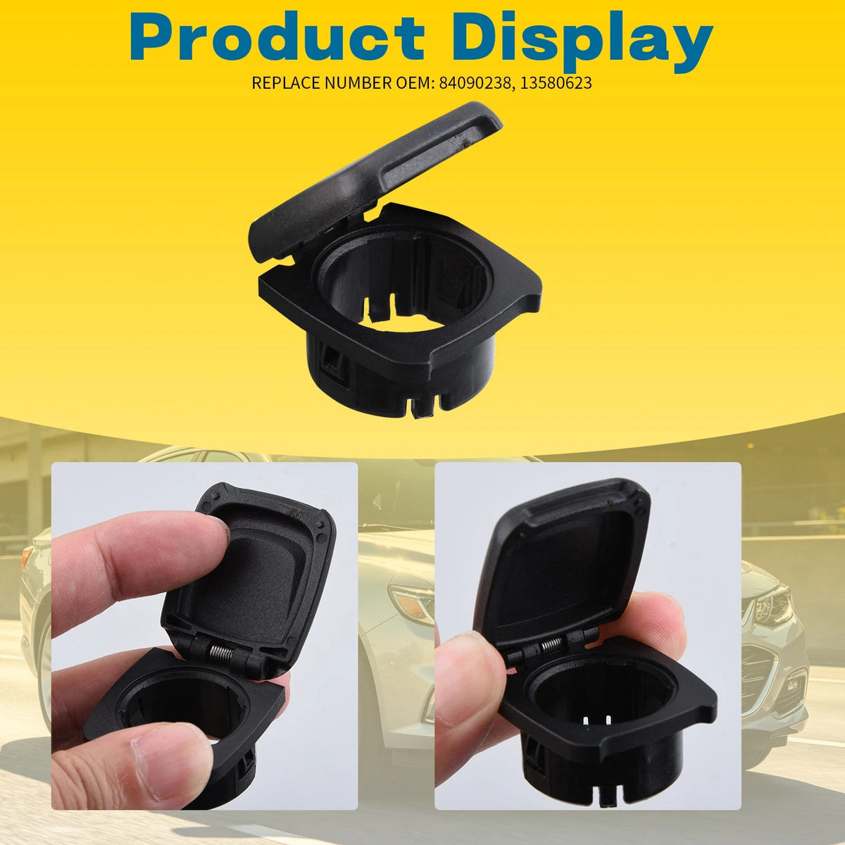 Console Power Outlet Cap Cover 2PCS Fit For GMC Terrain Canyon Sierra XT5 Pickup