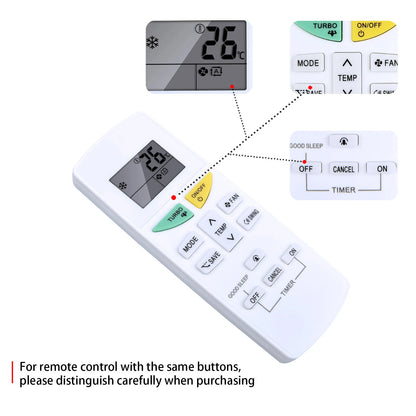 Replacement Remote Control For DAIKIN Air Conditioner ARC470A1
