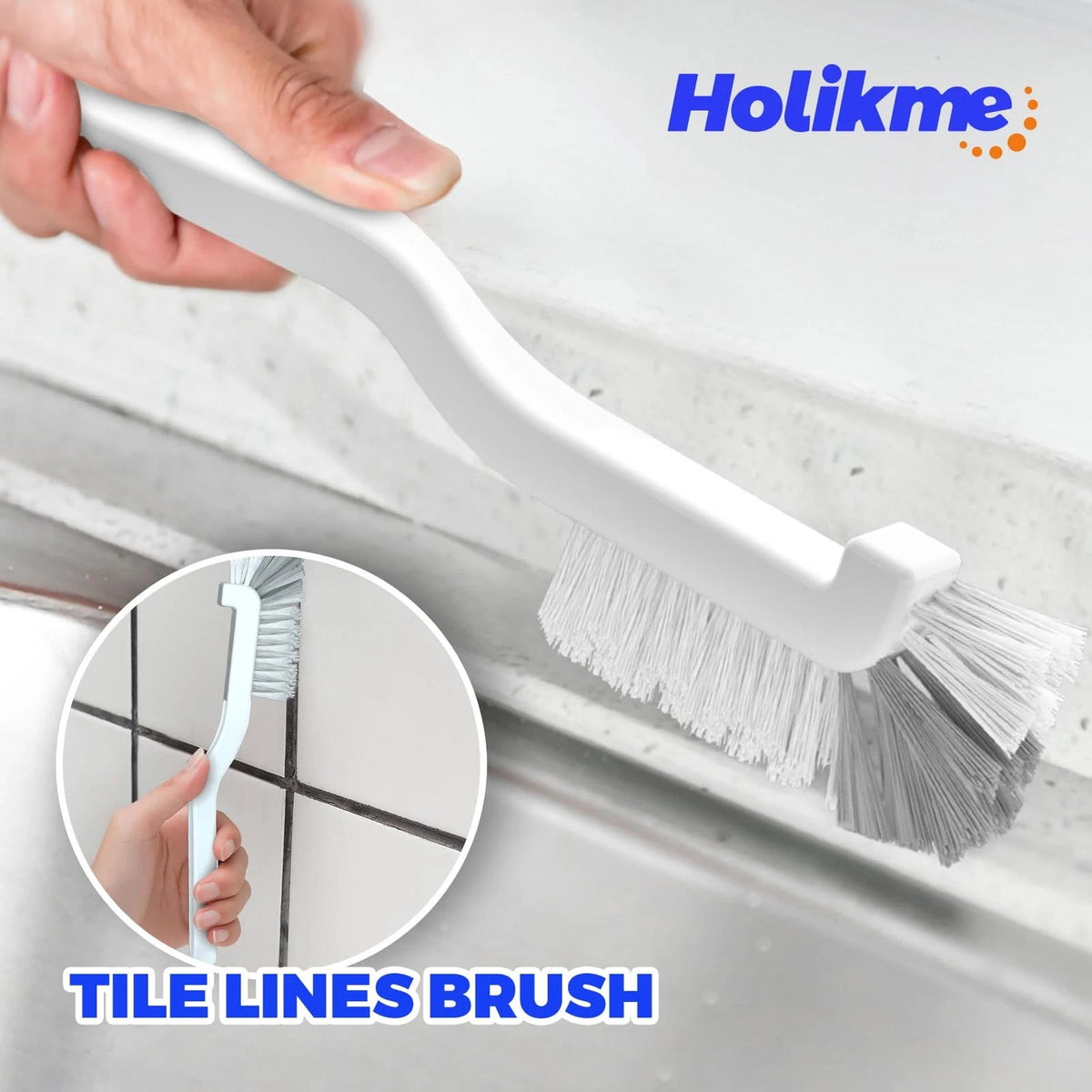 Holikme Dish Brush Cleaning Set for Groove 6 Pack, Green