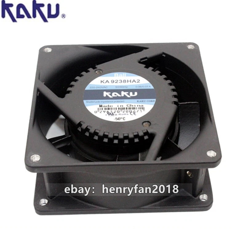 KAKU KA9238HA2 Axial fan 220/240V 0.08/0.07A 92*92*38MM Cooling fan Ball bearing