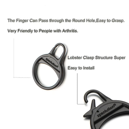 Zpsolution Round Zipper Pull Replacement Tool-Free Detachable 4 sliver