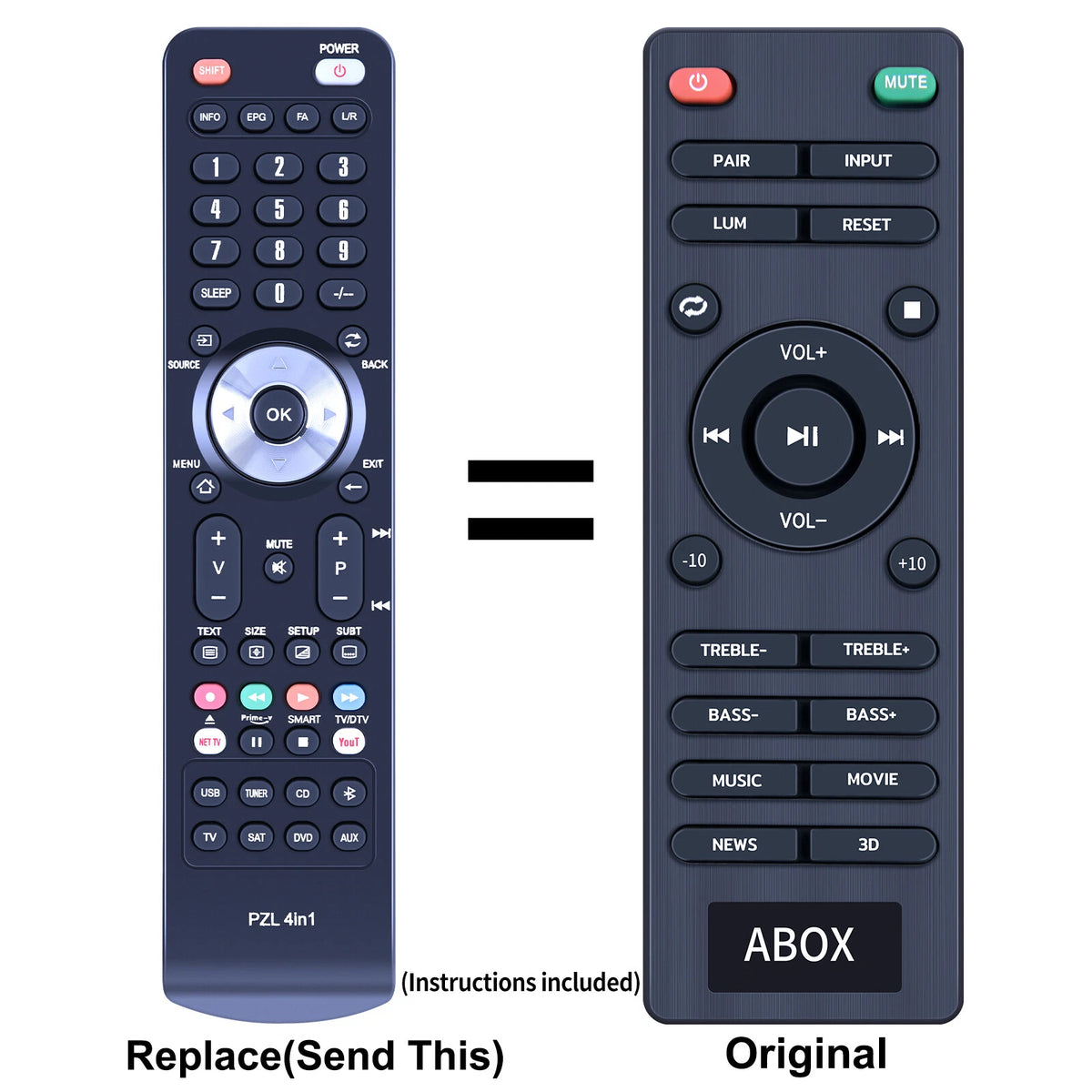 Replacement Remote Control For VMAI 2.1 Channel Soundbar System FS22CS