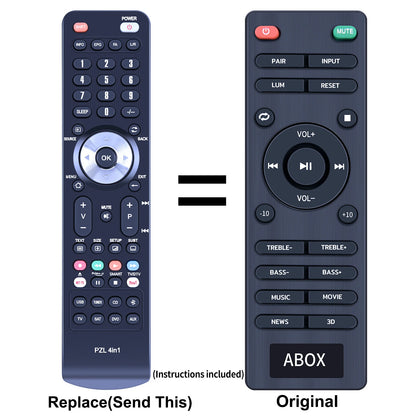 Replacement Remote Control For VMAI 2.1 Channel Soundbar System FS22CS
