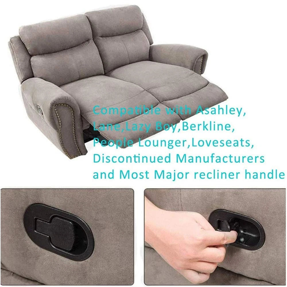 ttmagic Metal Recliner Handle Replacement Parts with 4.3" x 2.5", Black