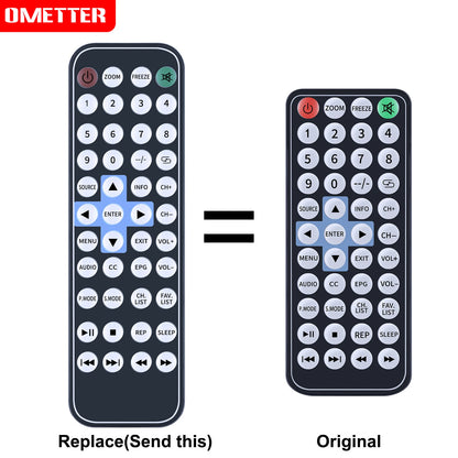 Remote Control For NAXA 7 Portable TV & Digital Multimedia Player NT-70