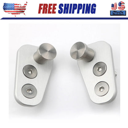 Pair Aluminium Door Striker Door Pin Adapter for Jeep CJ7 76-80 Late Model Door