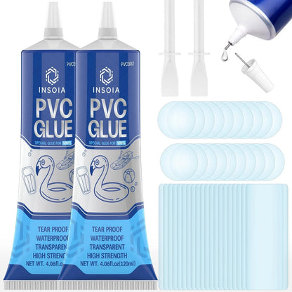 Pool Liner Patch, Air Mattress Repair Kit 120 120ml x 2, 2 x 120 ML / 4.06 oz