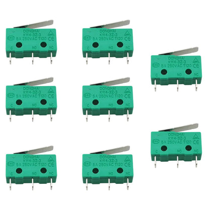 8PCS KW4-3Z-3 Micro Limit Switch KW4 3...