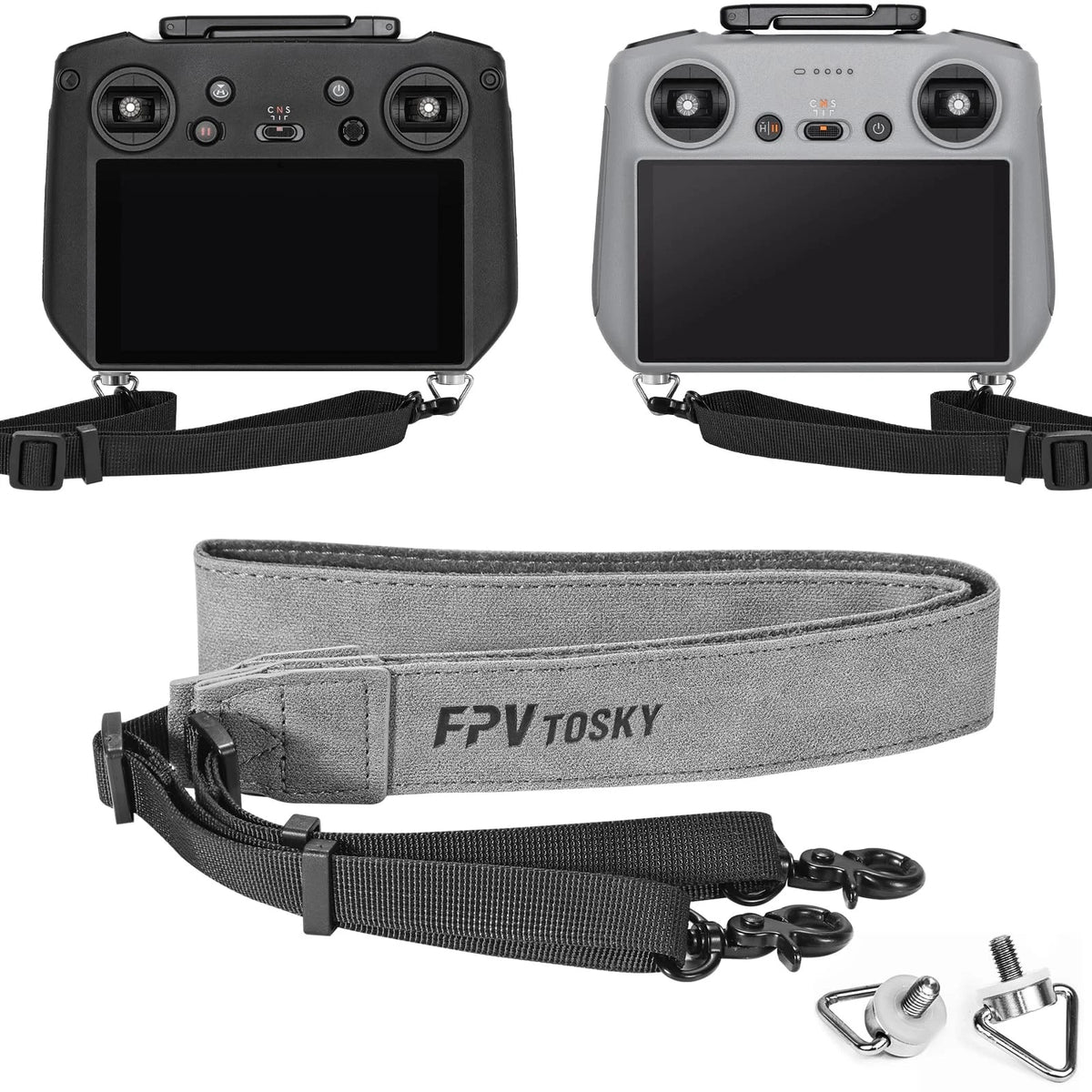 FPVtosky Lanyard for DJI RC 2 & & Pro 2, Lito X1 grey, Grey