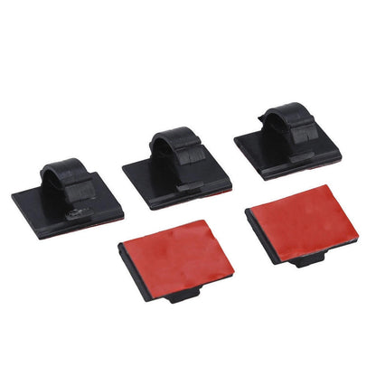 20 Pack Self-Adhesive Wire Tie Cable Clamp Clip Holder For Car Dash Camera D