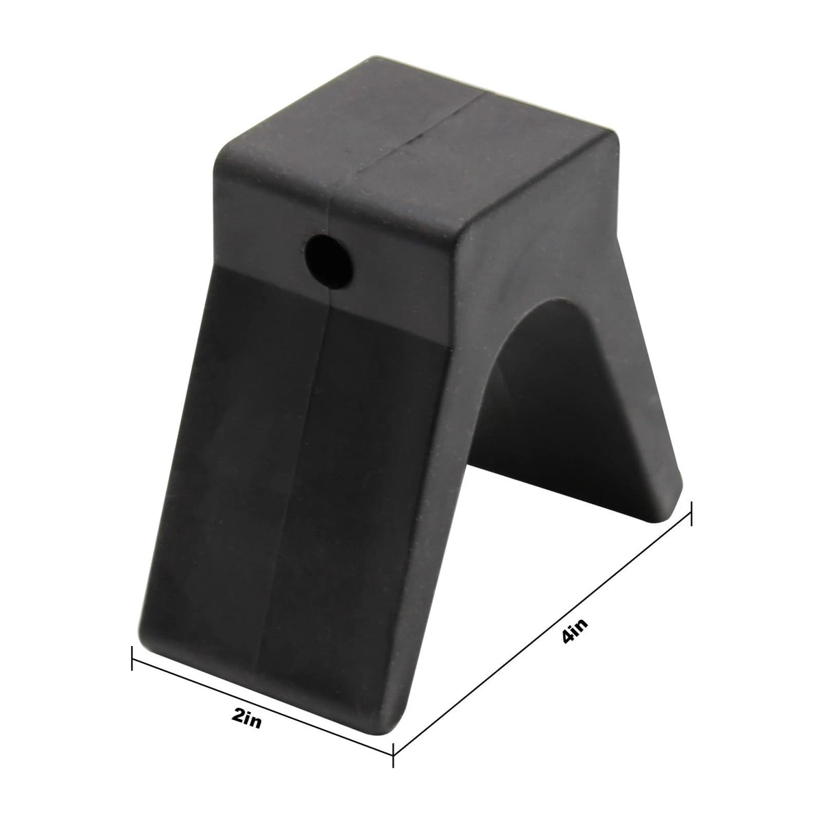 SYOWADA 1 Pcs V-Span Boat Trailer Bow Stop Block 2*4*1/2 inch, Black