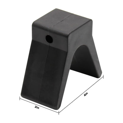 SYOWADA 1 Pcs V-Span Boat Trailer Bow Stop Block 2*4*1/2 inch, Black