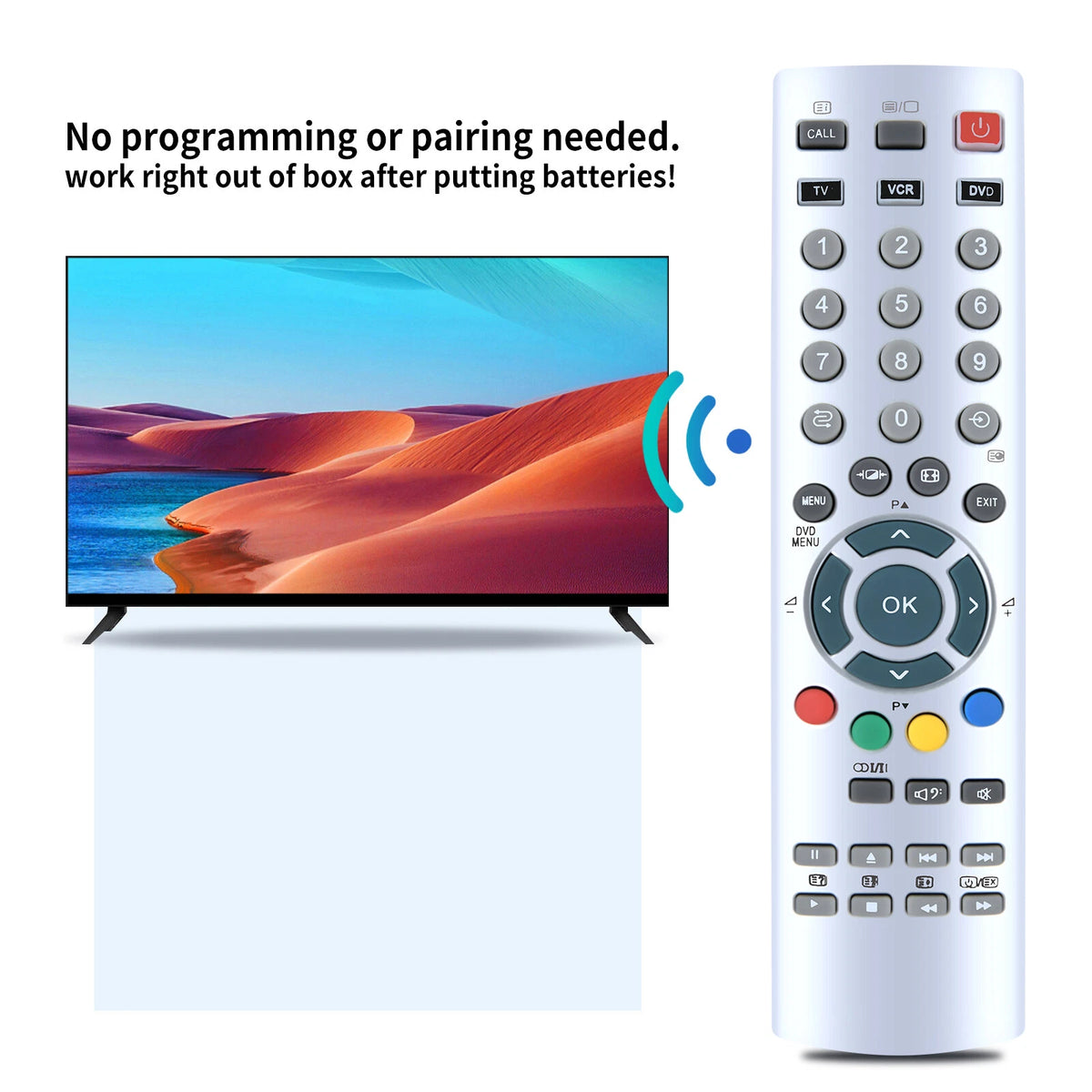 CT-90126 Remote Control For Toshiba TV VCR DVD 32WL48 27WL56 32WL56 37WL56
