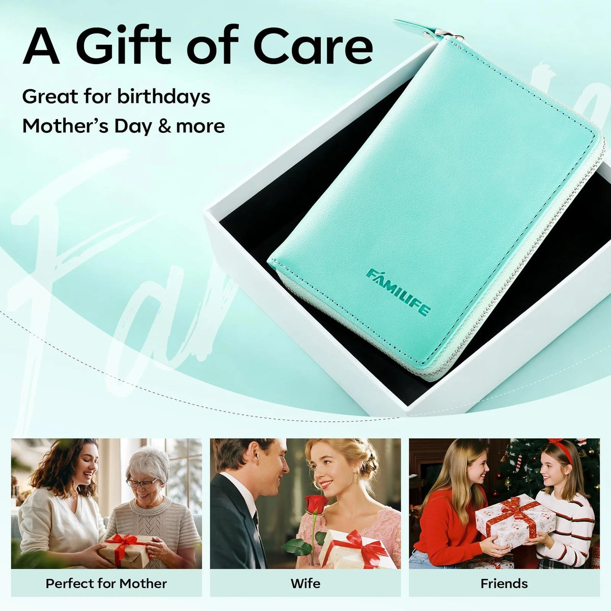 FAMILIFE Manicure Kit for Women, Professional Set Nail Green