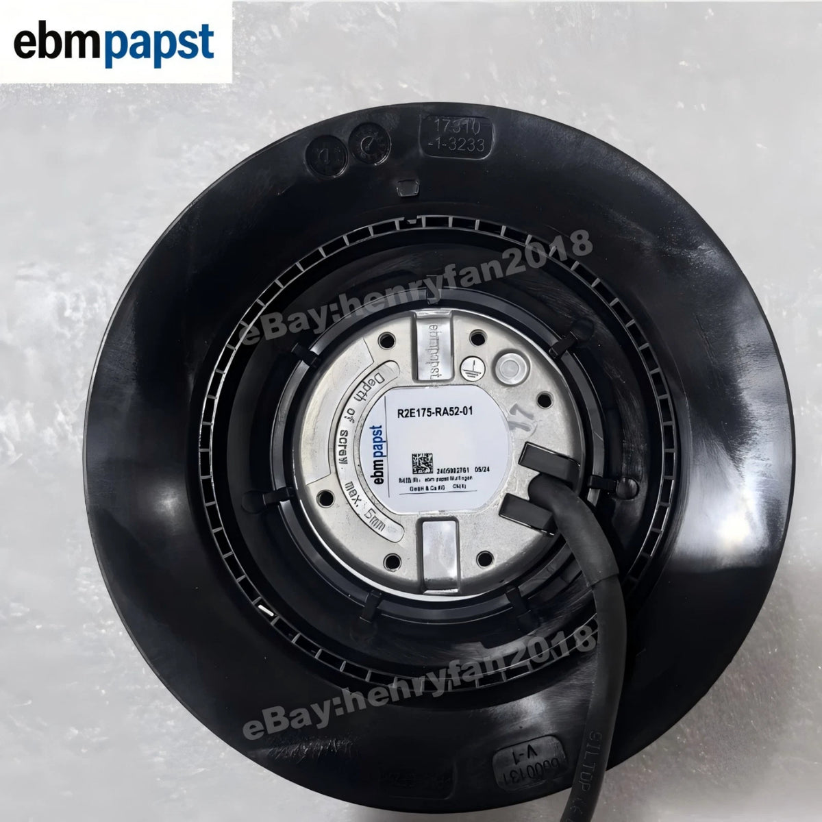 R2E175-RA52-01 for ebmpapst AC 230VAC Centrifugal Fan For Cabinet Cooling