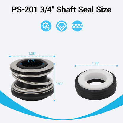 O-Ring Repair Rebuild Kit 79 Fit for StaRite Max-E-Pro Pool Pump – Black