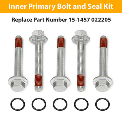 Inner Primary Bolt and Seal Kit fits Harley-Davidson 15-1457