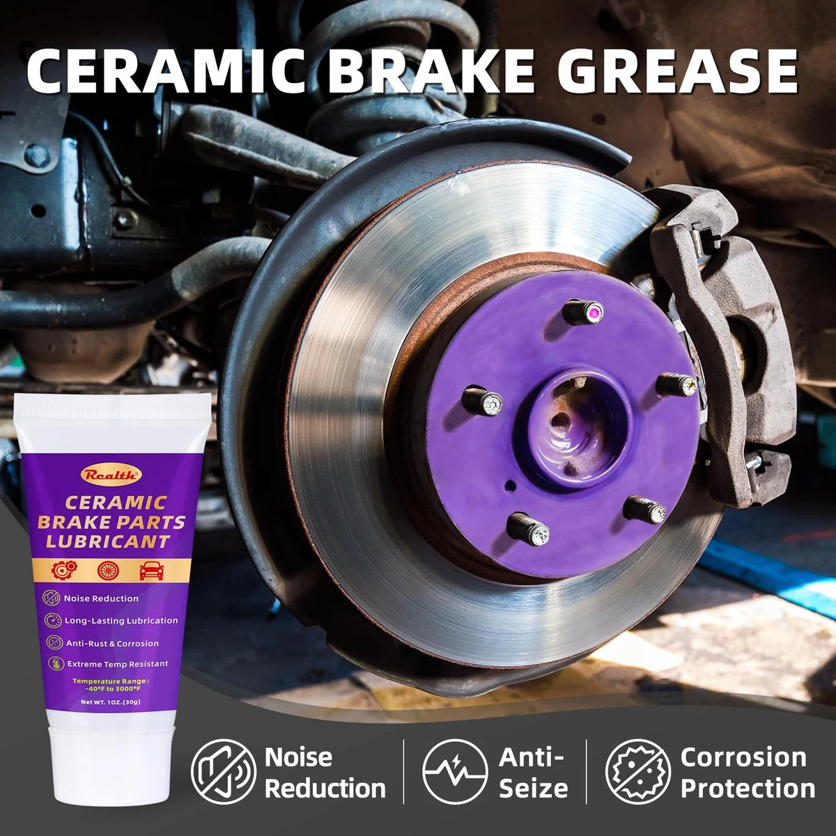 Ceramic Brake Parts Lubricant 30g*2Pack – High Temp 60g,