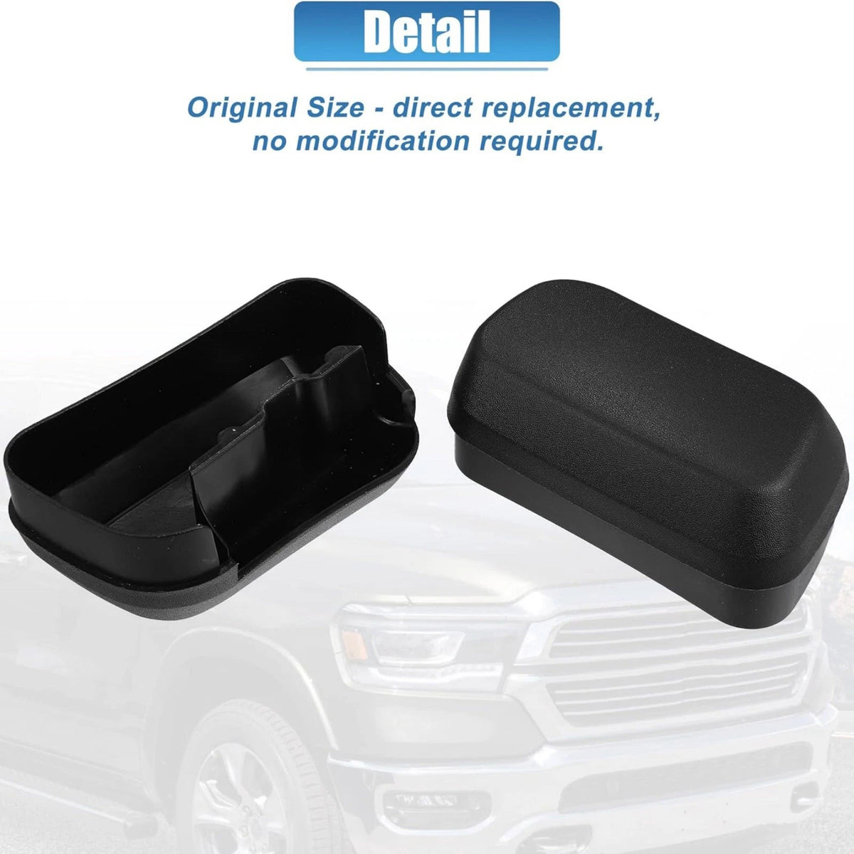 For Dodge Ram Crew Cab Side Step End Cap 68193113AA 2-Pack Set With Screws