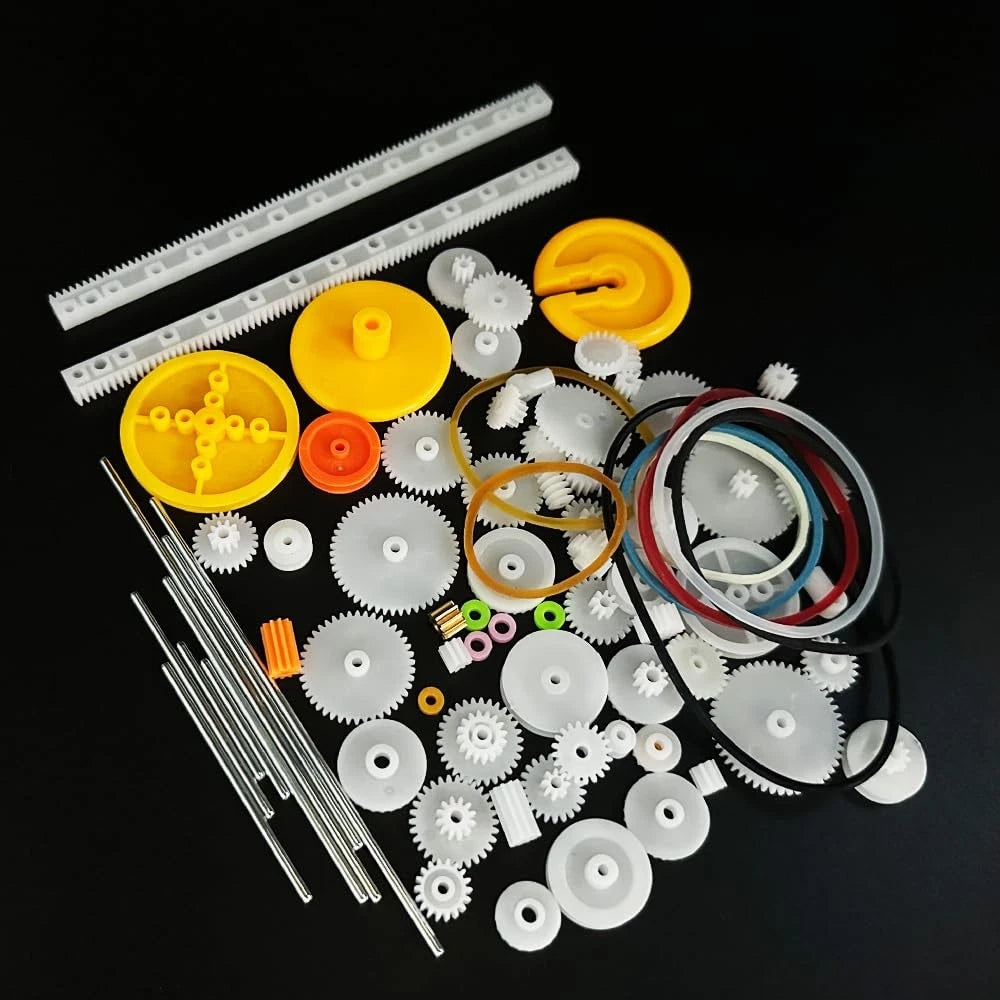 82PCS Module 0.5 Plastic Gear Set Spindle Single Motor Gears for...