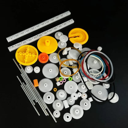 82PCS Module 0.5 Plastic Gear Set Spindle Single Motor Gears for...