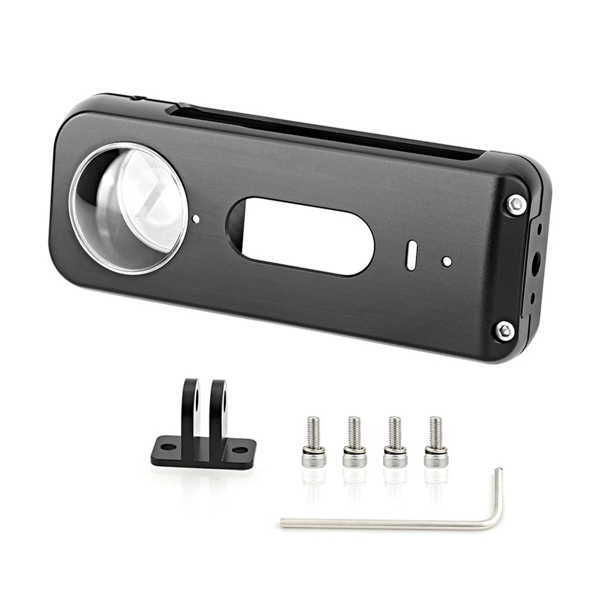 Aluminum Alloy Protective Metal Cage Case With Lens For Insta360 X3 Camera