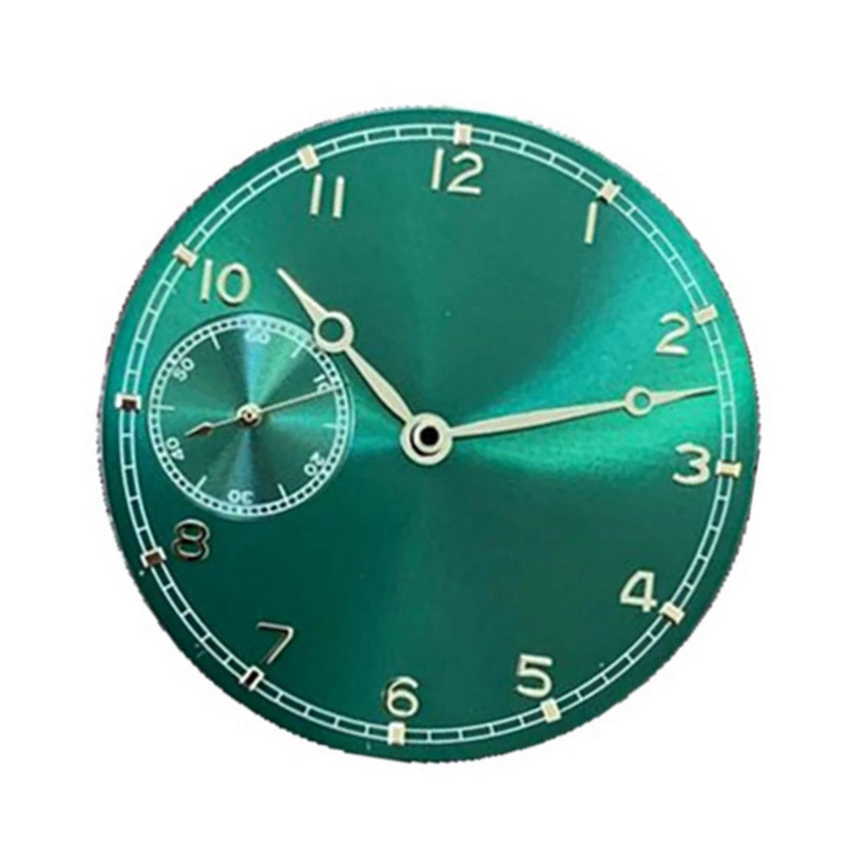 Thin Green Face 37mm Watch Dial With Hands for ETA 6497 ST3600 Movement Parts a