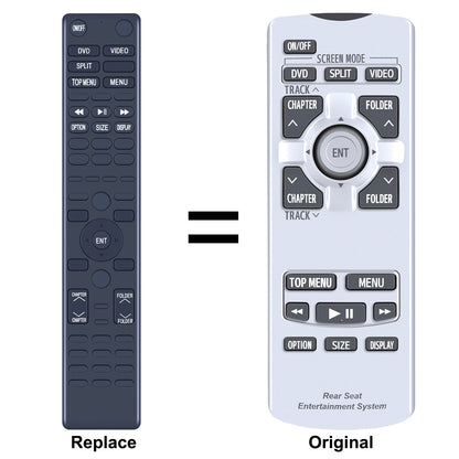 Replacement Remote Control For 2011-2014 Toyota Sienna DVD 86170-45070